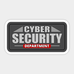 The Cybersecurity Department - Cyber Security Analyst Sticker